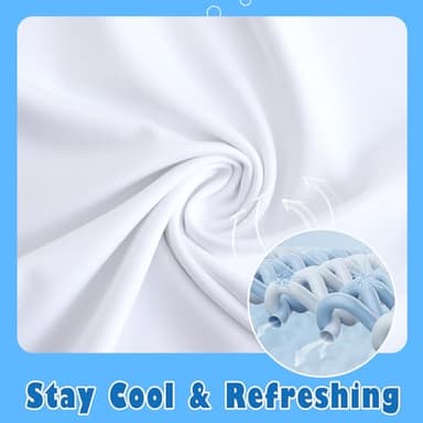 HODOSPORTS Boys UPF 50+ Rash Guard Swim Shirts Long Sleeve Quick Dry UV Protection Sun T-Shirts White - Image 5