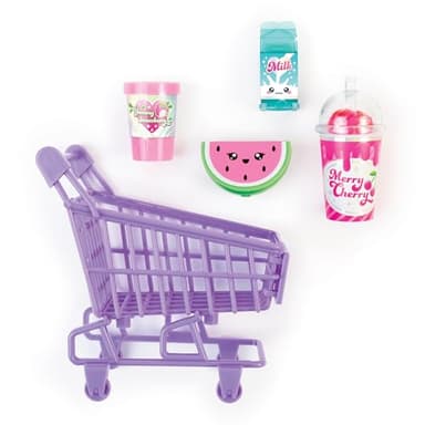 3C4G: Tiny Treats Trolley Lip Gloss Set - 4 Scented Gloosess & Miniature Shopping Cart, Watermelon, Strawberry, Cherry Vanilla, Girls & Tweens Ages 8+ - Image 6