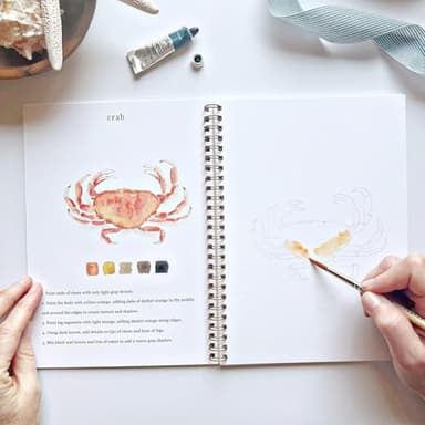 Ugalqan Watercolor Workbook, Lex Watercolor Workbook, Beginner-Friendly Birds Watercolor Workbooks, 12 Colors Watercolor Paint Set with Paint Brush - Image 4