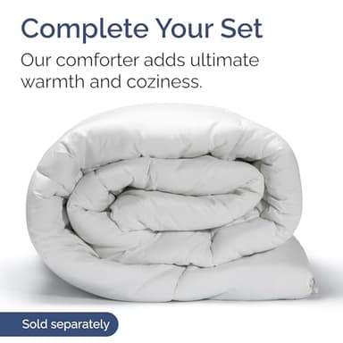 Extra Deep King Sheet Set - 6 Piece Breathable & Cooling Sheets - Hotel Luxury Bedding Set w/18-24 Inch Extra Deep Pockets - Easy Fit - Super Soft, Wrinkle Free and Comfy - Antique White, King Size - Image 8