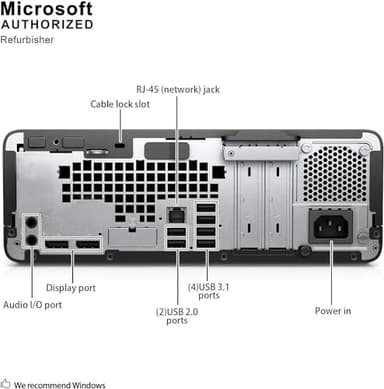HP ProDesk 600 G3 SFF Desktop Computer with 21.5" FHD Monitor, RGB Headphones, Core i5-7500 3.4GHz, 16GB DDR4, 1TB SSD, Keyboard & Mouse, Windows 10 Pro (Renewed) - Image 6
