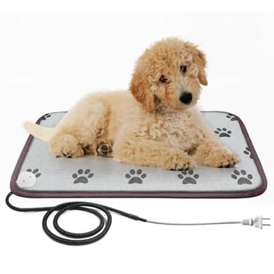 RC SLL Cat Heating Pad, Heat Mat for Kittens, Heated Bed, Waterproof, Indoor, 23x17 in, Grey - Image 1