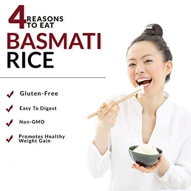 Himalayan Chef Basmati Rice, Natural Extra Long Grain Super Kernal Rice, Premium Quality, Quick Cooking Aromatic, Non-GMO, Halal and Kosher Certified - 10 lbs - Image 4