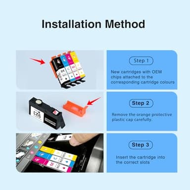 Starink 923 Ink Cartridges Combo Pack Without Chip Replacement for HP 923 Ink Cartridges Work for HP OfficeJet Pro 8130e 8135e 8138e 8139e 8122e 8130 8120 8122 8134 8135 Printer - Image 7