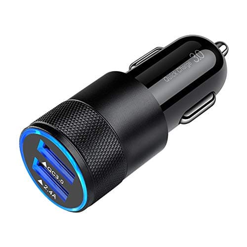 Fast Car Charger, Quick Charging 5.4A/30W Phone USB Adapter Rapid Plug 2 Port Cigarette Lighter Auto Charger Flush Compatible Samsung, Tablet, iPhone, iPad, LG, Automobile - Image 1