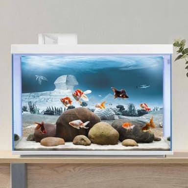 AWERT 24x12 inches Egyptian Pyramid Aquarium Background Egypt and Sphinx Underwater World Antique Architecture Fish Tank Background Vinyl Background - Image 5