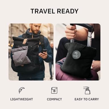 trtl Pillow - Scientifically Proven, Super Soft Neck Support Travel Pillow for Sleeping - Lightweight and Machine Washable - Ergonomic Design for Traveling on Airplanes, Cars, and Trains - Grey - Image 6