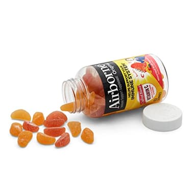 Airborne 750mg Vitamin C Gummies for Adults, Immune Support Gummies with Powerful Antioxidants VIT C & E, Caffeine Free - 2x63ct Bottle (42 Servings), Assorted Fruit Flavor - Image 13
