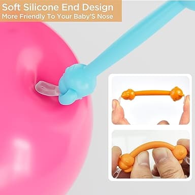 3 in 1 Baby Booger Remover and Baby Ear Cleaner Tool Baby Nose Cleaner with Soft Silicone End Dual Ear Wax and Snot Remover Safe Nasal Picker for Newborns Infants & Toddlers, BPA Free - Image 3
