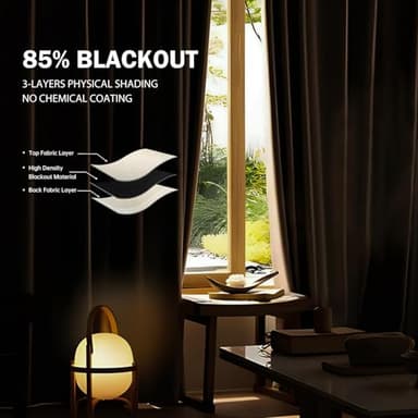 cbsroro Room Divider Ceiling Mounted Curtains Track Sets Extra Wide Blackout Curtain Flexible Tracks for Bedroom Privacy Partition Separator, 1Panel Beige Drape and White Rail, W8.3 x H8ft - Image 4