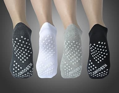 DIBAOLONG Non Slip Yoga Socks for Women, Anti-Skid Gripper Socks Pilates Barre Bikram Fitness Socks with Grips (8-10) - Image 6