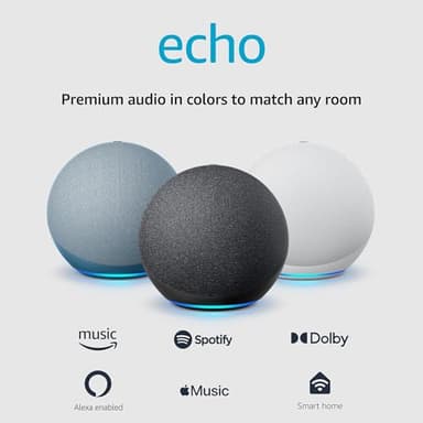 Amazon Echo (newest model), Alexa speaker with premium sound, Ideal for large bedrooms, living rooms and kitchens, Charcoal - Image 7