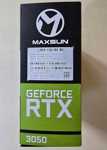 maxsun GeForce RTX 3050 6GB Graphics Cards GDDR6 Video Graphics Card GPU for Gaming PC Mini Small Form Factor SSF Slim Low Profile Design PCI Express 4.0, HDMI 2.1, DisplayPort 1.4a - Image 9