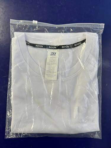 3 Packs Workout Shirts for Men - Activewear Tops Gym Shirts Dry Fit Mesh Moisture Wicking Running Fitness Short Sleeve Crewneck Sports Athletic T-Shirt Tops Black/Gray/Blue-3P02-M - Image 12
