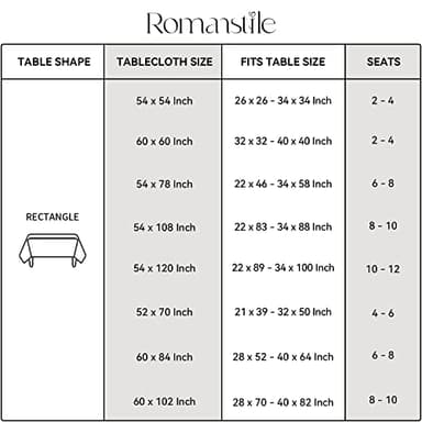 Romanstile Rectangle Plastic Tablecloth, 100% Waterproof Oil-Proof Checkered PVC Table Cloths, Heavy Duty Vinyl Table Covers for Dining, Camping, Picnic, Outdoor - 52 x 70 Inch, Grey - Image 7