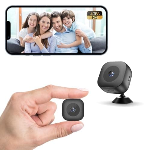Zongbi Mini Camera,4K Security Camera,WiFi Mini Wireless,Real-Time Monitoring with App SD Card Storage Portable Surveillance for Indoor - Image 1