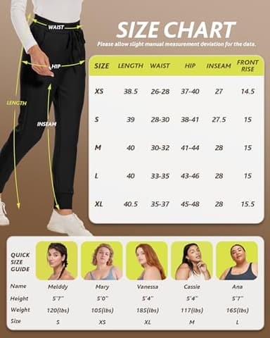 CAMPSNAIL Fleece Lined Sweatpants Women - Joggers for Women with Pockets High Waisted Thermal Winter Warm Pants for Snow - Image 5