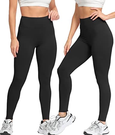 Natural Feelings Buttercloud High Waisted Leggings for Women Ultra Soft Stretch Slim Yoga Leggings - Image 2