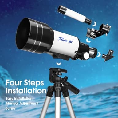 Telescope for Kids Beginners, Telescope for Kids 8-12, High Power 70mm Aperture 300mm Focal Length Astronomical Scope - Image 7