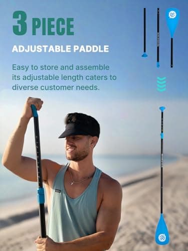 Niphean (Extra Large) Inflatable Paddle Board, SUP for 2+1 People/Family, Stand Up Paddle Board with (Beginner Friendly), Waterproof Phone Pouch, Paddle Boards for Adults, Gift Ideas - Image 9
