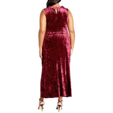 City Chic Women's Plus Size Dress-Mae, Ruby - Image 2