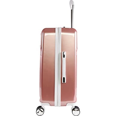 BEBE Women's Stella 21" Hardside Carry-on Spinner Luggage,Telescoping Handles, Rose Gold, One Size - Image 5