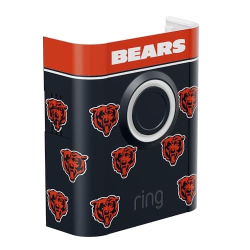 All-New Official NFL Faceplate for Ring Doorbells - Video Doorbell 3, Video Doorbell 3 Plus, Video Doorbell 4, Battery Doorbell Plus, and Battery Doorbell Pro | Chicago Bears - Image 1