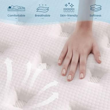 Vantto Queen Size Mattress, 12 Inch Individual Pocket Springs Hybrid Memory Foam Mattress in a Box for Pressure Relief, Motion Isolation, CertiPUR-US - Image 2