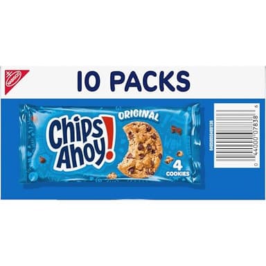 CHIPS AHOY! Original Chocolate Chip Cookies, 40 Snack Packs (4 Cookies Per Pack, 4 Boxes) - Image 17