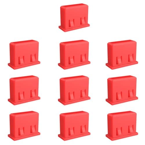 10Pcs USB A-Type Port Security Blocker,Non-Removable USB Dust Plug, USB-A Female Dust Cover,to Prevent Illegal Downloads,Dust and Moisture,USB Data Interceptor,for USB-A Female Port (Red) - Image 1