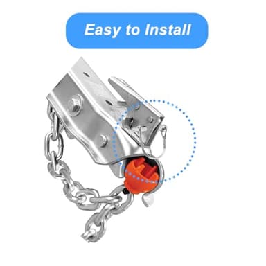 yolmooat 2Pack Premium Trailer Hitch Pin, Trailer Pin,Professional Trailer Coupler Pins for Farm,Trailer,Hitches,Lawn Use,Size 1/4" x 3.2"(6.3mm x 80mm) - Image 4