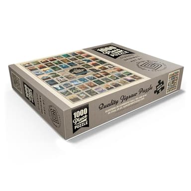 MyPuzzle 63 American National Parks: by Kenneth Crane, Vintage Poster - Premium 1000 Piece Jigsaw Puzzle for Adults - Image 3