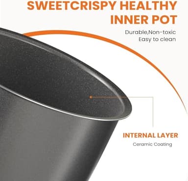 Sweetcrispy 8QT Electric Pressure Cooker,16-in-1 Instant Multi Kitchen Appliances, Slow Cooking Pot Rice Steamer Yogurt Maker, Stainless Steel - Image 2