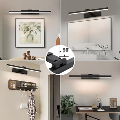 ZitoStory Black Battery Operated Picture Light with Remote,Wireless Dimmable Art Lights for Paintings Rechargeable Gallery Light Artwork Lighting for Canvas, Portrait (20Inch) - Image 5