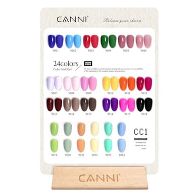 CANNI CC1 30Pcs 9ML Hema-free Gel Nail Polish Set, Black Pink Nude Red Blue Green Gel Polish Kit Color Soak Off LED Nail Gel Polish Set Nail Art Starter Manicure Salon DIY at Home - Image 2
