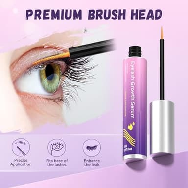 Lash Serum for Eyelash Growth:Natural & Vegan Eyelash Growth Serum for Longer, Thicker, Fuller Lashes Nourishing & Conditioning Formula - Safe for Sensitive Eyes - 5ml - Image 2