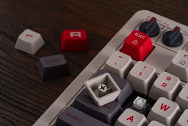 8BitDo Retro 108 Mechanical Keyboard with 108 Keys and Integrated Numpad, Bluetooth/2.4G/USB-C Hot Swappable Wireless Gaming Keyboard for Windows and Android - N Edition - Image 10