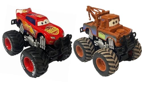 Movie Cars 3 Giant Wheels Cars 1:55 Diecast Vehicles Toys Set Oversized Children Car Toy (2PS) - Image 1