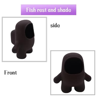 AnRui Cute Fish Tank Decor Ceramic Aquarium Accessories Hideout Cave Decorations Ornaments for Small Betta Amano Shrimp Cichlid Bonsai to Play, Hide and Rest - Image 3