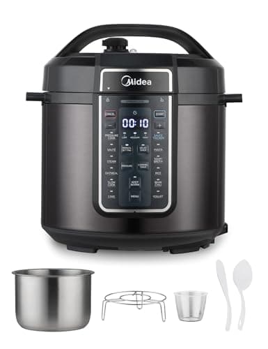 Midea 12-in-1 Electric Pressure Cooker, 6 Quarts, 12 Presets, Multi-Functional Programmable Slow Cooker, Rice Cooker, Steamer, Sauté Pan, Yogurt Maker, and More, Stainless Steel - Image 1