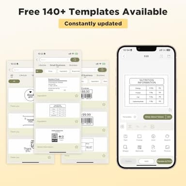 SUPVAN T50M Pro Bluetooth Label Maker Machine with Tape, Wide Waterproof Label, Versatile App with 40 Fonts and 650+ Icons, Inkless Labeler for Home, Kitchen, School, Office Organization, Black - Image 6