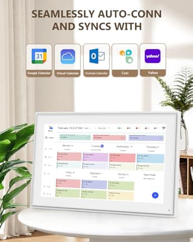 Canupdog Digital Calendar, 10.1inch Smart WiFi Digital Calendar&Chore Chart, 1920 * 1080 IPS Touch Screen HD Display for Family Schedules, Share Moments Instantly from Anywhere - Image 2