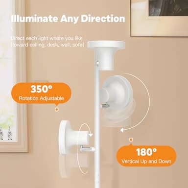 SIBRILLE 36W LED Tree Floor Lamp, Modern Dimmable Standing Lamp with Remote & Touch Control, 4 Color Temperatures, 3 Rotatable LED Light Floor Lamps for Living Room, Bedroom, Office - Image 5