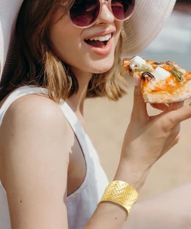 BOMAIL Gold Cuff Bracelets for Women Arm Cuff Upper Arm Band Cuff Bracelet Open Wide Bracelets Gold Wrist Cuff Bracelet Jewelry - Image 5