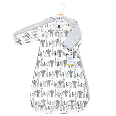 Hudson Baby Unisex Baby Cotton Long-Sleeve Wearable Sleeping Bag, Sack, Blanket, Royal Safari, 0-3 Months - Image 2