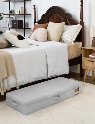 StorageWorks 2-Pack Jumbo Under Bed Storage Bins with Lids, Underbed Storage Containers with Handles and Label Holder, Closet Organizer for Clothes, Blankets, Sweater - Image 7