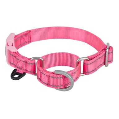 YUDOTE Reflective Martingale Collar for Dogs with Quick Snap Buckle Anti-Pull Nylon Safe Slip Collars for Easy Walking,Hot Pink,Large - Image 4