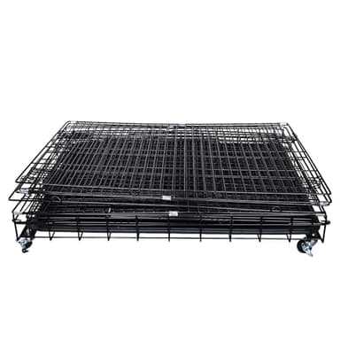 ELEVON 3-Tier Indoor Cat Cage, Large DIY Cat Crate & Cat Kennel with 3 Cat Beds and 2 Front Doors, Metal Fence with Ladder and Hammock, Suitable for Rabbits, Squirrels, Cats to Play and Rest - Image 2