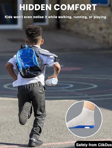 CiikDux AirTag Tracker Shoe Insole for Kids - Hidden AirTag Holder Shoe Inserts, Cut-to-Fit Comfortable Insoles for Sneakers & Everyday Shoes (Blue, 175-190mm Kid 11.5-Kid 13) - Image 2