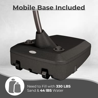 Grand patio 12FT Outdoor Round Offset Umbrella Large Patio Aluminum Cantilever Umbrella with Base & Cover (Navy Blue, 12 FT) - Image 2